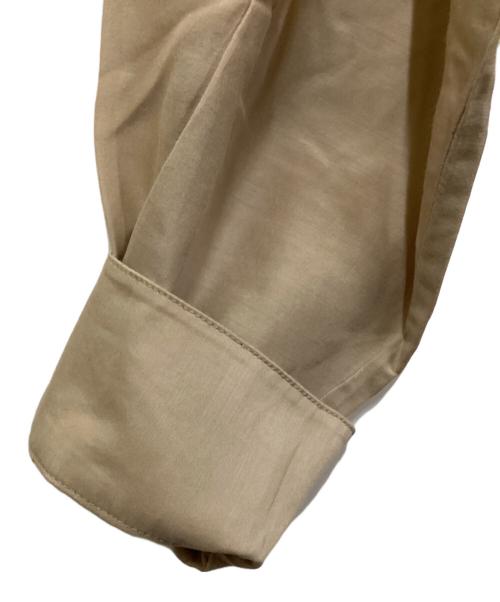 Spick and Span（スピック＆スパン）Spick and Span (スピックアンドスパン) コットンシルクティアードフリルスリーブブラウス ベージュ サイズ:FREEの古着・服飾アイテム