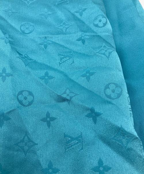 LOUIS VUITTON（ルイ ヴィトン）LOUIS VUITTON (ルイ ヴィトン) モノグラムスカーフ ブルーの古着・服飾アイテム
