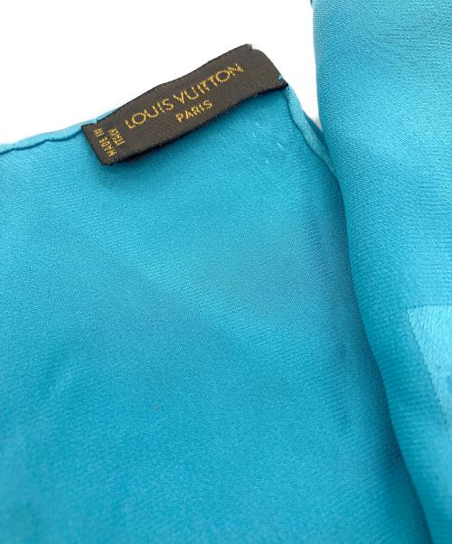 LOUIS VUITTON（ルイ ヴィトン）LOUIS VUITTON (ルイ ヴィトン) モノグラムスカーフ ブルーの古着・服飾アイテム