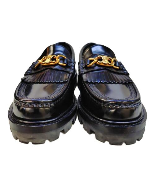 CELINE（セリーヌ）CELINE (セリーヌ) マーガレットローファー ブラック サイズ:35の古着・服飾アイテム