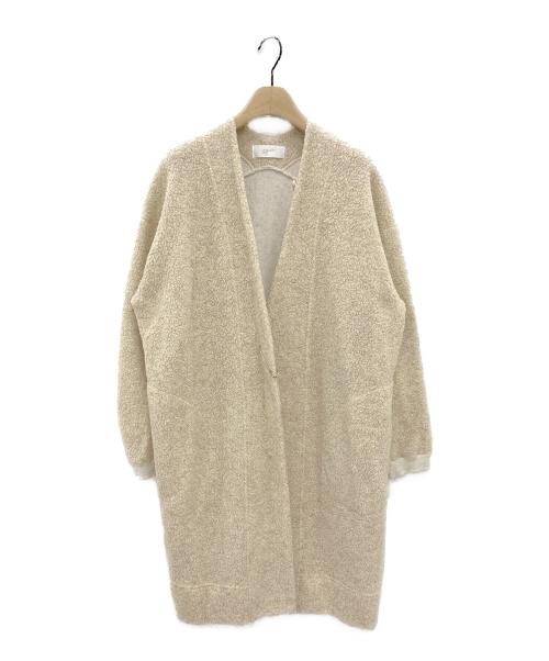 grin（グリン）grin (グリン) ボアコート ベージュ サイズ:サイズ2の古着・服飾アイテム