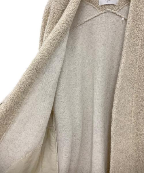 grin（グリン）grin (グリン) ボアコート ベージュ サイズ:サイズ2の古着・服飾アイテム