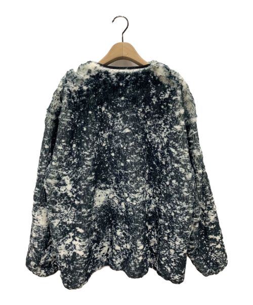 08sircus（ゼロエイトサーカス）08sircus (ゼロエイトサーカス) ペインティングシープボアジャケット ブラック サイズ:1の古着・服飾アイテム