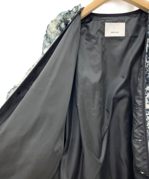 08sircus（ゼロエイトサーカス）08sircus (ゼロエイトサーカス) ペインティングシープボアジャケット ブラック サイズ:1の古着・服飾アイテム