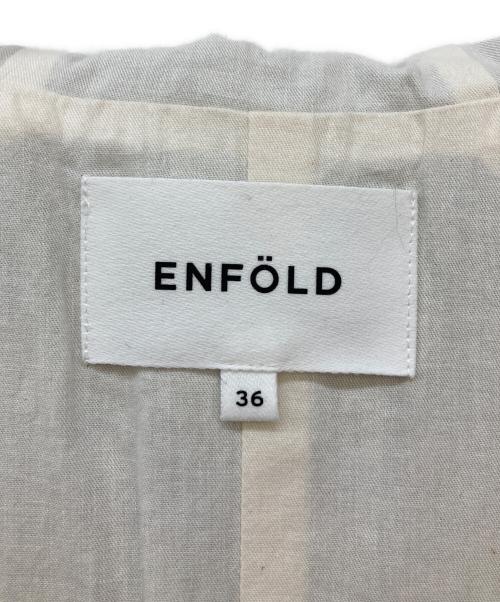 ENFOLD（エンフォルド）ENFOLD (エンフォルド) PEストレッチ BOXフーデットCOAT ブラック サイズ:36の古着・服飾アイテム