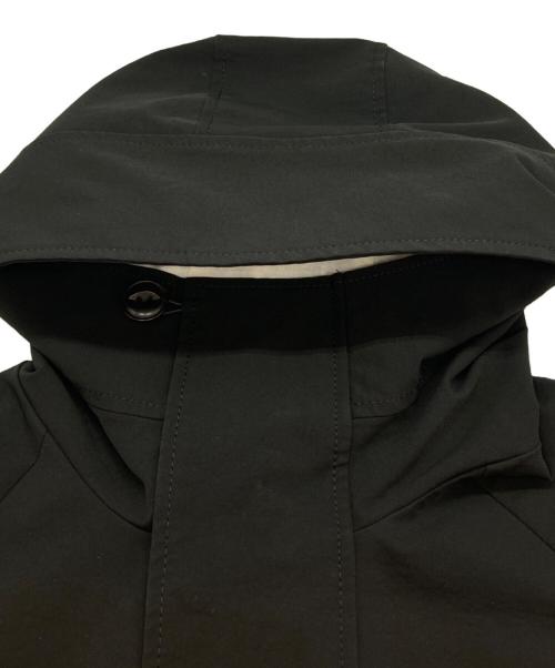 ENFOLD（エンフォルド）ENFOLD (エンフォルド) PEストレッチ BOXフーデットCOAT ブラック サイズ:36の古着・服飾アイテム