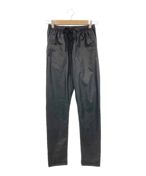 COGTHEBIGSMOKE（コグザビッグスモーク）COGTHEBIGSMOKE (コグザビッグスモーク) ドローストリング レギンス フェイクレザーパンツ ブラック サイズ:ＳＩＺＥ　ＦＲＥＥの古着・服飾アイテム