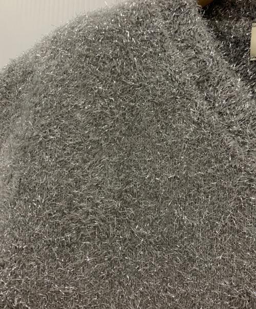 UNITED ARROWS（ユナイテッドアローズ）UNITED ARROWS (ユナイテッドアローズ) グリッターラメ ノースリーブ ニットベスト シルバー サイズ:-の古着・服飾アイテム