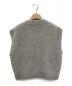 UNITED ARROWS (ユナイテッドアローズ) グリッターラメ ノースリーブ ニットベスト シルバー サイズ:-：7000円