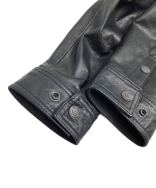 HARLEY-DAVIDSON（ハーレーダビッドソン）HARLEY-DAVIDSON (ハーレーダビッドソン) レザージャケット ブラック サイズ:Lの古着・服飾アイテム