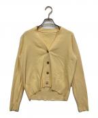 SOEJUソージュ）の古着「Vネックショートカーディガン」｜イエロー