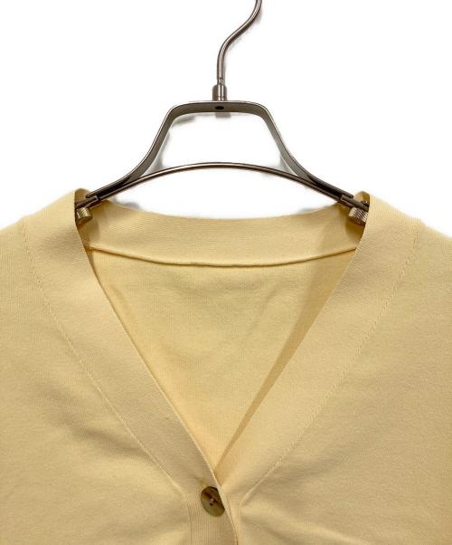 SOEJU（ソージュ）SOEJU (ソージュ) Vネックショートカーディガン イエロー サイズ:FREEの古着・服飾アイテム