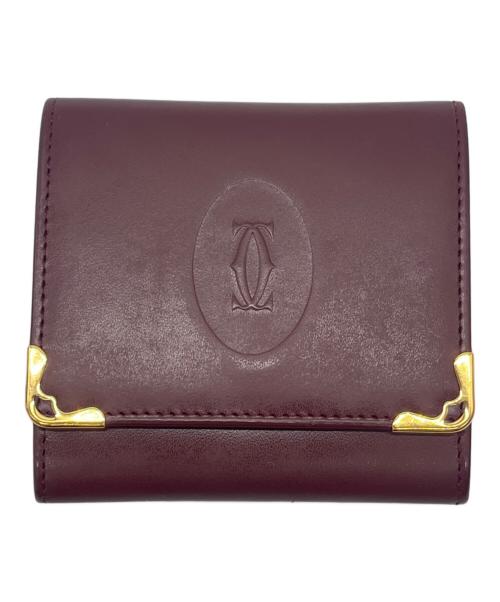 Cartier（カルティエ）Cartier (カルティエ) コインケース ボルドーの古着・服飾アイテム