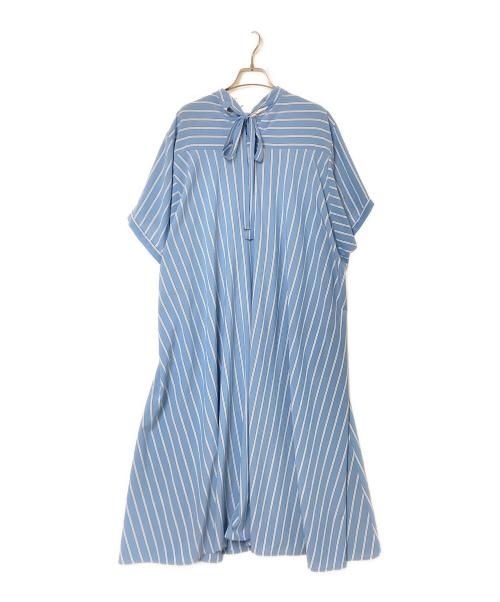 CADUNE（カデュネ）CADUNE (カデュネ) バックリボンシャツワンピース ブルー サイズ:36の古着・服飾アイテム