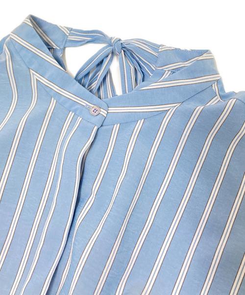 CADUNE（カデュネ）CADUNE (カデュネ) バックリボンシャツワンピース ブルー サイズ:36の古着・服飾アイテム