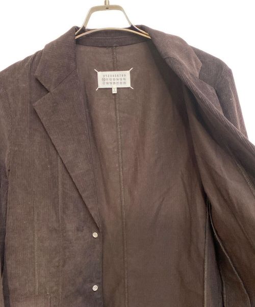 Maison Margiela（メゾンマルジェラ）Maison Margiela (メゾンマルジェラ) コーデュロイ スキューバブレザー ブラウン サイズ:46の古着・服飾アイテム