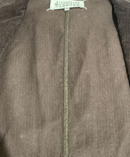 Maison Margiela（メゾンマルジェラ）Maison Margiela (メゾンマルジェラ) コーデュロイ スキューバブレザー ブラウン サイズ:46の古着・服飾アイテム