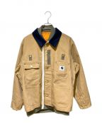 sacai×Carhartt WIPサカイ×カーハート ワーク イン プログレス）の古着「23AW CarHartt WIP CanvasxMA-1 JK Michigan（カーハートWIPキャンバスMA-1ジャケットミシガン）」｜ベージュ×オリーブ