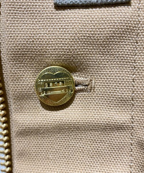 sacai（サカイ）sacai Carhartt WIP 23AW CarHartt WIP CanvasxMA-1 JK Michigan（カーハートWIPキャンバスMA-1ジャケットミシガン） ベージュ×オリーブ サイズ:1の古着・服飾アイテム