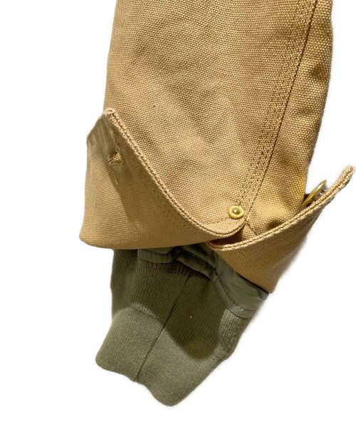 sacai（サカイ）sacai Carhartt WIP 23AW CarHartt WIP CanvasxMA-1 JK Michigan（カーハートWIPキャンバスMA-1ジャケットミシガン） ベージュ×オリーブ サイズ:1の古着・服飾アイテム
