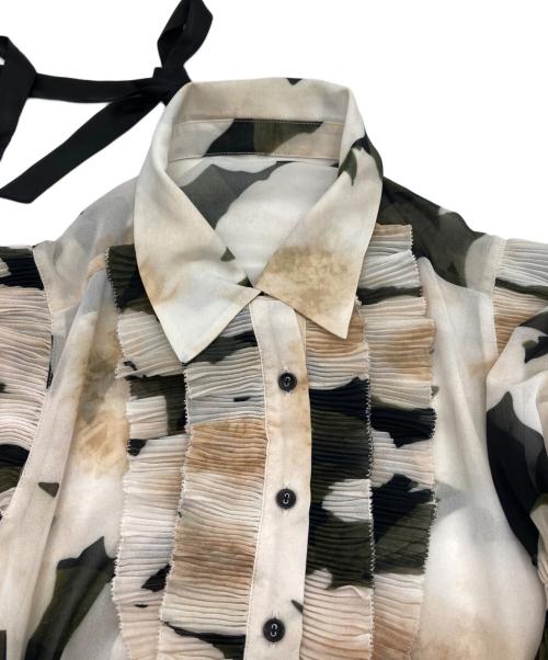 DOUBLE STANDARD CLOTHING（ダブルスタンダードクロージング）DOUBLE STANDARD CLOTHING (ダブルスタンダードクロージング) シフォンフラワープリントワンピース アイボリー サイズ:38の古着・服飾アイテム