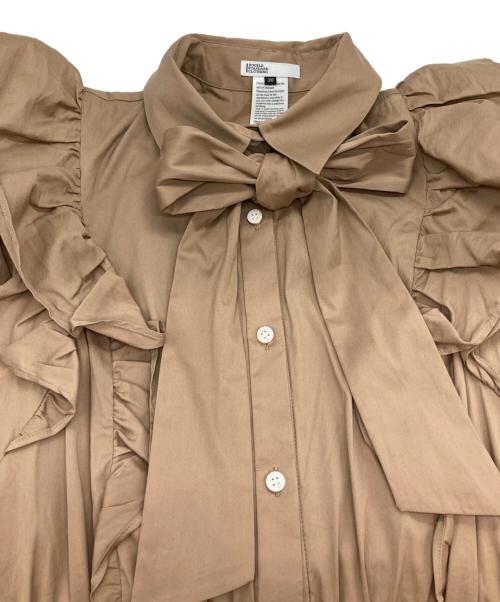DOUBLE STANDARD CLOTHING（ダブルスタンダードクロージング）DOUBLE STANDARD CLOTHING (ダブルスタンダードクロージング) ボリュームフリルロングワンピース ベージュ サイズ:38の古着・服飾アイテム