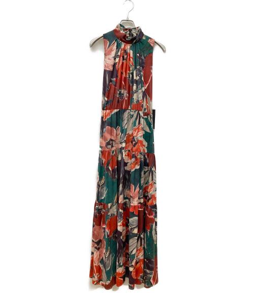 Sov.（ソブ）Sov. (ソブ) プリント マキシワンピース ベージュ サイズ:38 未使用品の古着・服飾アイテム