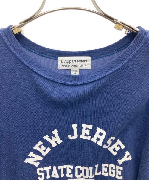 Americana（アメリカーナ）Americana (アメリカーナ) L'appartement (アパルトモン) Football T-sh ネイビー サイズ:SIZE FREEの古着・服飾アイテム