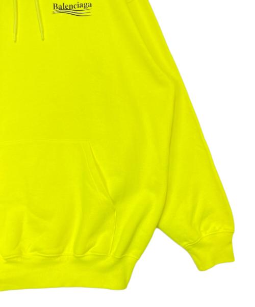 BALENCIAGA（バレンシアガ）BALENCIAGA (バレンシアガ) Campaign Logo Hoodie イエロー サイズ:XSの古着・服飾アイテム