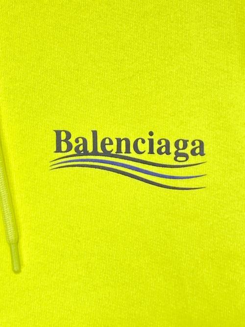 BALENCIAGA（バレンシアガ）BALENCIAGA (バレンシアガ) Campaign Logo Hoodie イエロー サイズ:XSの古着・服飾アイテム