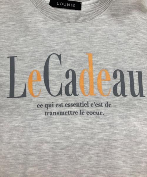 LOUNIE（ルーニー）LOUNIE (ルーニー) 裏毛プルオーバー グレー サイズ:FREEの古着・服飾アイテム