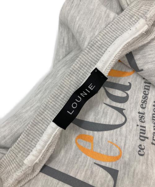 LOUNIE（ルーニー）LOUNIE (ルーニー) 裏毛プルオーバー グレー サイズ:FREEの古着・服飾アイテム