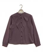 UNITED TOKYOユナイテッドトーキョー）の古着「ケープカラーブラウス」｜パープル