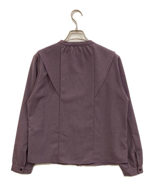 UNITED TOKYO（ユナイテッドトーキョー）UNITED TOKYO (ユナイテッドトーキョー) ケープカラーブラウス パープルの古着・服飾アイテム