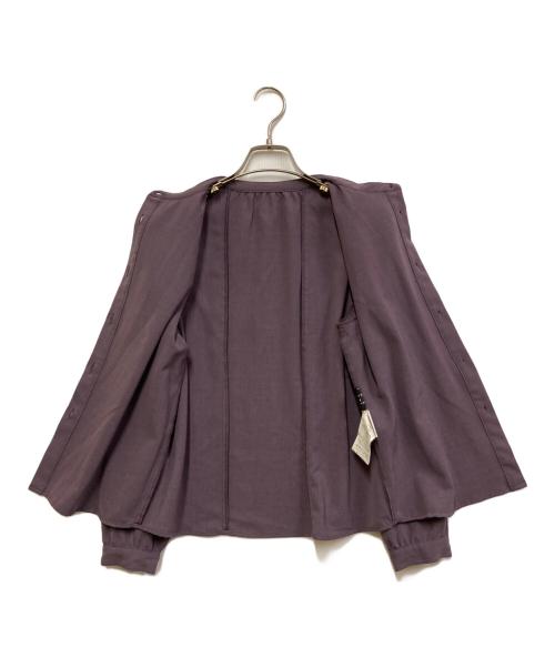 UNITED TOKYO（ユナイテッドトーキョー）UNITED TOKYO (ユナイテッドトーキョー) ケープカラーブラウス パープルの古着・服飾アイテム