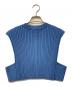 HYKE (ハイク) WIDE RIBBED CROPPED VEST ブルー サイズ:-：7000円