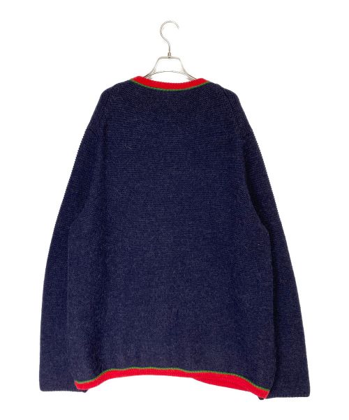 GUCCI（グッチ）GUCCI (グッチ) NEW YORK YANKEES (ニューヨークヤンキース) NYワッペン アルパカ ニットカラー ネイビー サイズ:XXXLの古着・服飾アイテム
