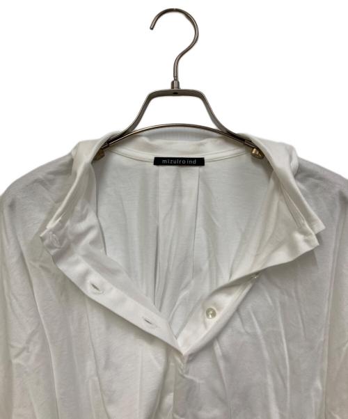 mizuiro-ind（ミズイロインド）mizuiro-ind (ミズイロインド) コクーンポロプルオーバー ホワイト サイズ:FREEの古着・服飾アイテム