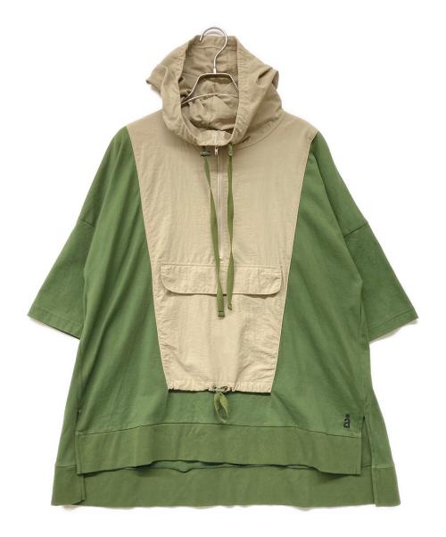 nagonstans（ナゴンスタンス）nagonstans (ナゴンスタンス) Thick Jersey Hoodie pullover グリーン サイズ:Mの古着・服飾アイテム