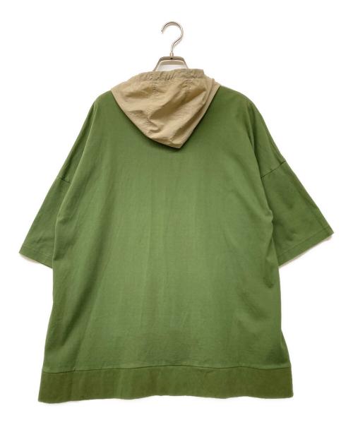 nagonstans（ナゴンスタンス）nagonstans (ナゴンスタンス) Thick Jersey Hoodie pullover グリーン サイズ:Mの古着・服飾アイテム