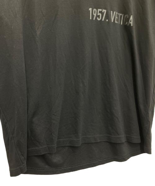 stein（シュタイン）stein (シュタイン) HELVETICA プリントtシャツ ブラック サイズ:Sの古着・服飾アイテム