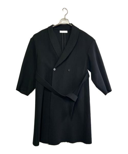 ETHOSENS（エトセンス）ETHOSENS (エトセンス) メルトンロングコート ブラック サイズ:SIZE 1の古着・服飾アイテム