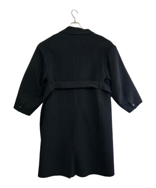 ETHOSENS（エトセンス）ETHOSENS (エトセンス) メルトンロングコート ブラック サイズ:SIZE 1の古着・服飾アイテム