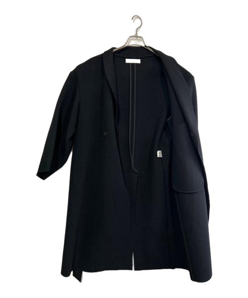 ETHOSENS（エトセンス）ETHOSENS (エトセンス) メルトンロングコート ブラック サイズ:SIZE 1の古着・服飾アイテム