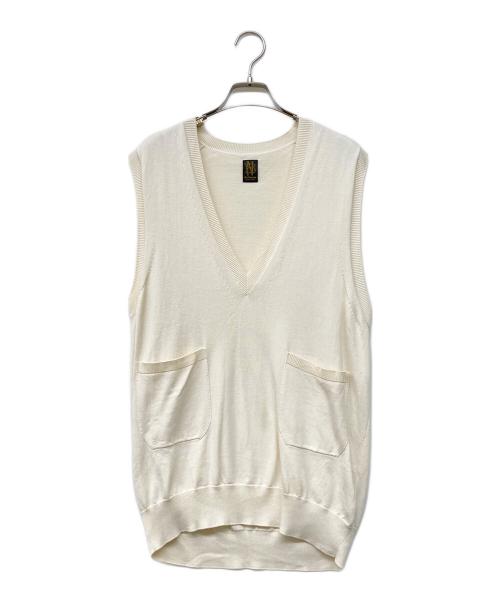 BATONER（バトナ―）BATONER (バトナ―) THE SEAISLAND COTTON V NECK ホワイト サイズ:1の古着・服飾アイテム