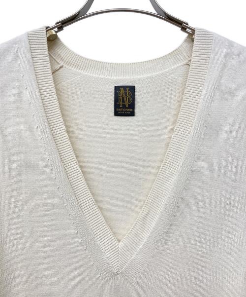BATONER（バトナ―）BATONER (バトナ―) THE SEAISLAND COTTON V NECK ホワイト サイズ:1の古着・服飾アイテム