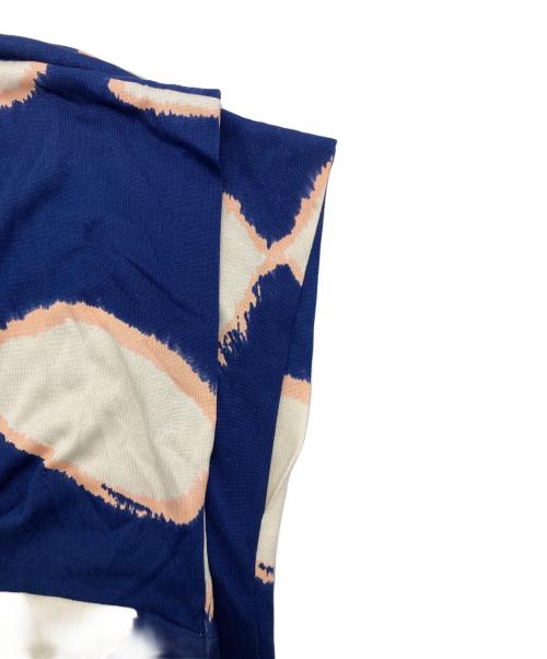 DIANE VON FURSTENBERG（ダイアンフォンファステンバーグ）DIANE VON FURSTENBERG (ダイアンフォンファステンバーグ) シルクワンピース ネイビー サイズ:2の古着・服飾アイテム
