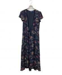 POLO RALPH LAUREN（ポロ・ラルフローレン）の古着「シルクカシュクールワンピース」｜ブラック