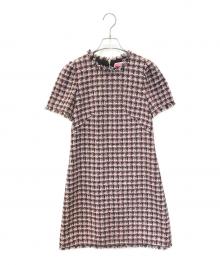 Kate Spade（ケイトスペード）の古着「ツイードワンピース」｜ピンク