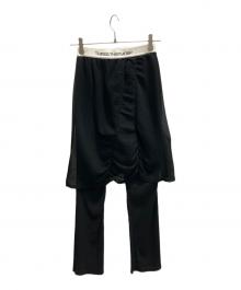 THINGS THAT MATTER（シングスザットマター）の古着「SHEER YORYU LAYERED PANTS」｜ブラック